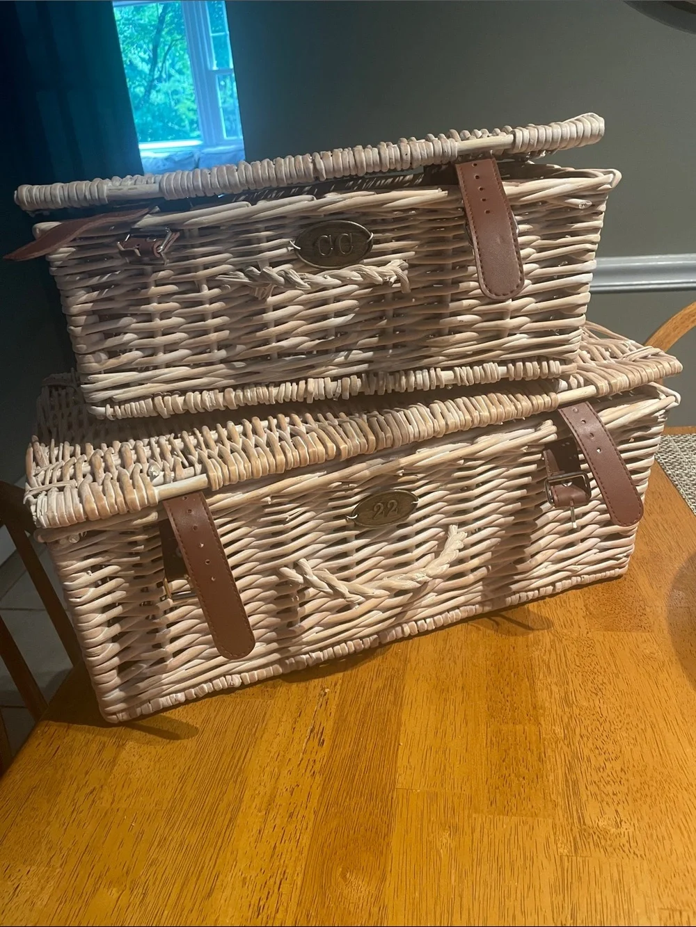 Cozy Cottage by Liz Marie (QVC) Woven Wicker Baskets
